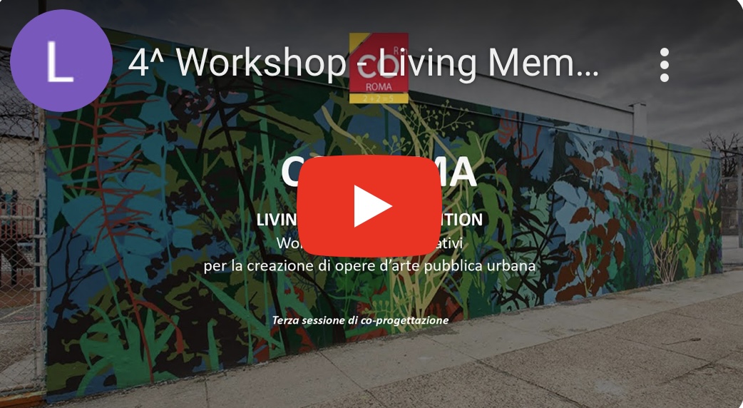 Living Memory Exhibition Workshop – Co-progettazione di opere  d’arte pubblica partecipata