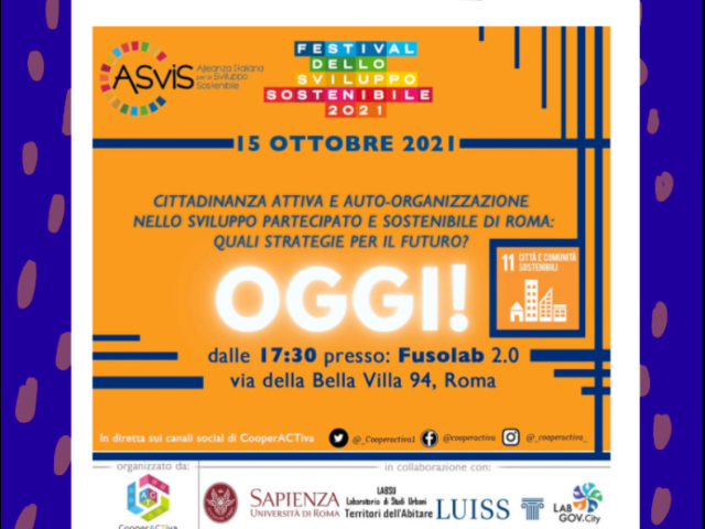 Save the Date: Asvis - Festival dello Sviluppo Sostenibile 2021