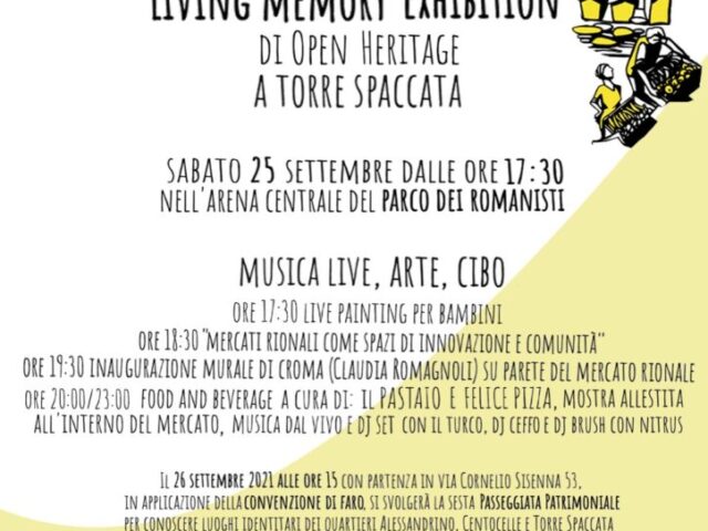 Save the Date! - Living Memory Exhibition: Giornate Europee del Patrimonio